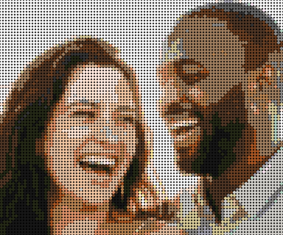 Cuadro personalizado de pareja riendo