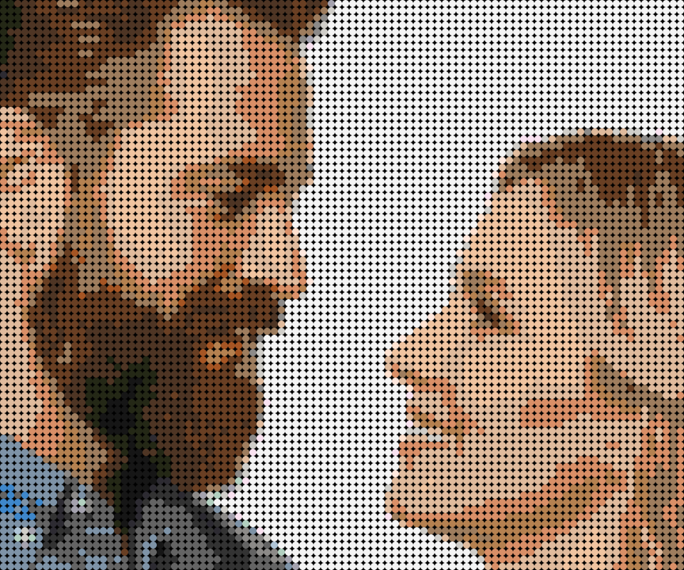 Cuadro personalizado de pareja mirándose